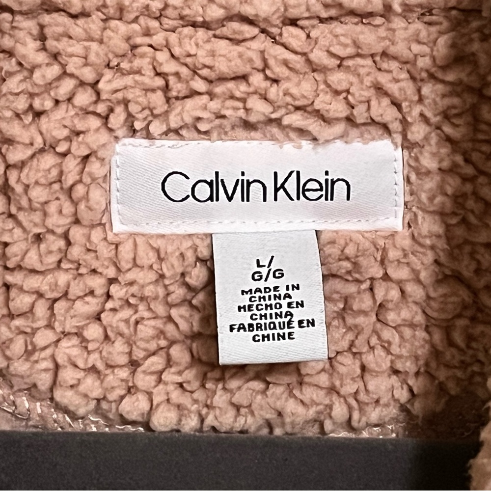 Calvin Klein ~ Dusty rose color fleece jacket - Picture 8 of 9